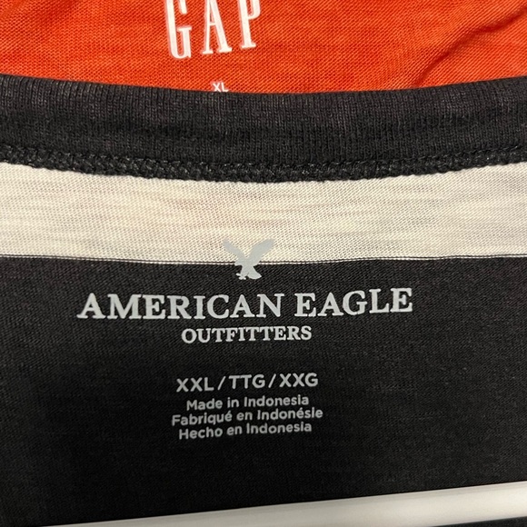 Maroon/Blue/White/Gray Striped Tee - Picture 5 of 6